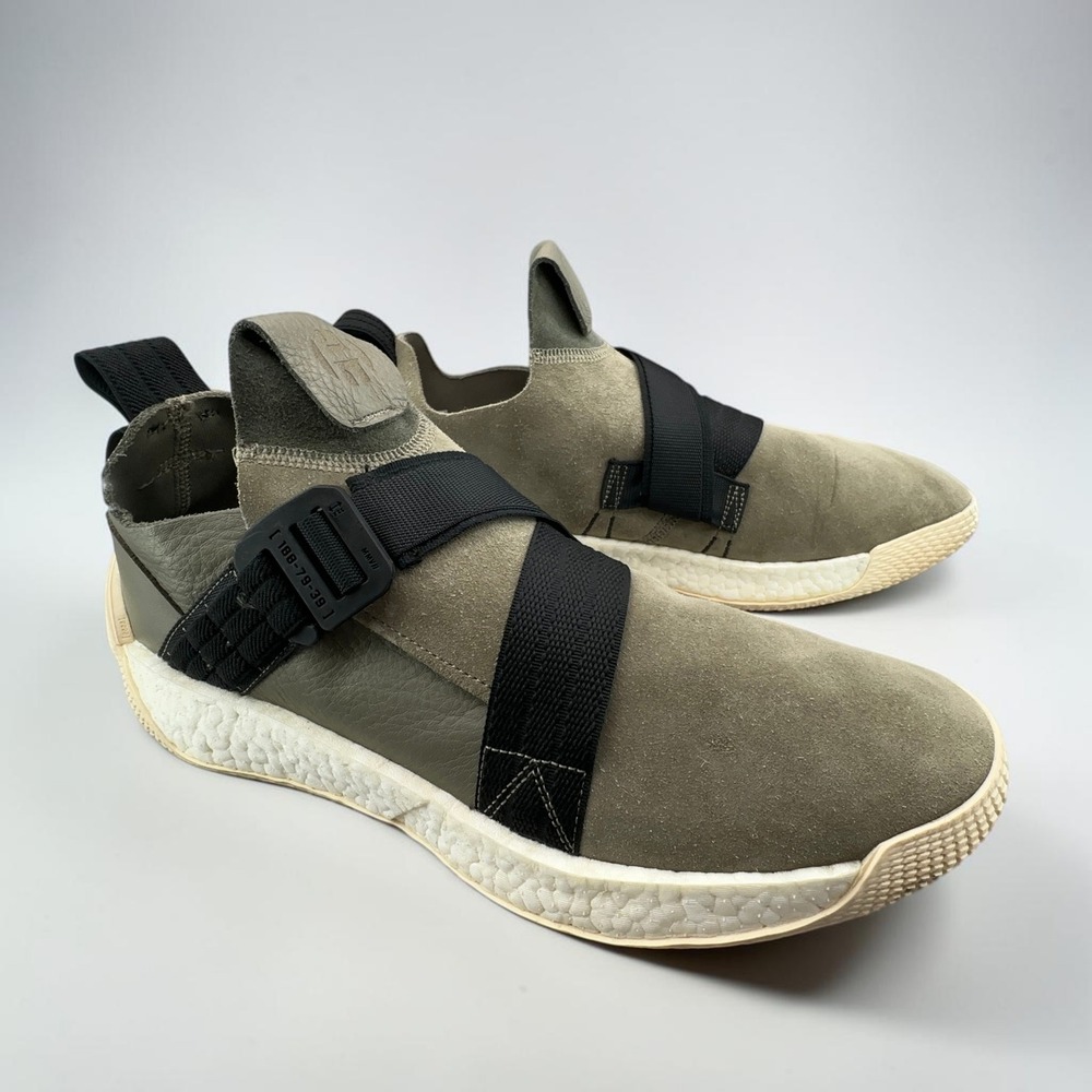 Adidas Harden LS Volume 2 Buckle Sneaker Mens 14 Olive Green Suede Boost AQ0020